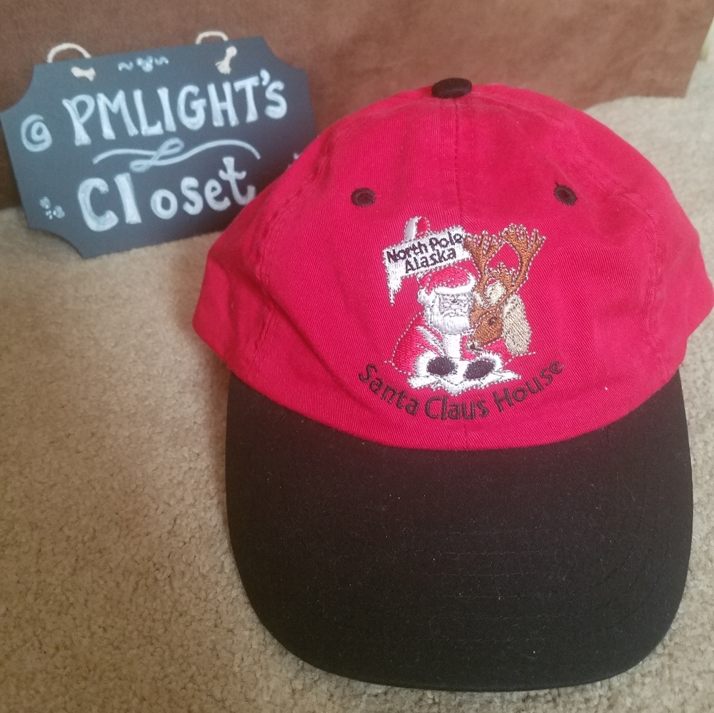 North Pole Alaska Baseball Cap Santa Claus House